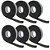 Kit 6 Fita Adesiva Espuma Elastomérica 45mmX10m Preta - Imagem 1