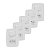 Kit 5 Conjunto Interruptor Simples + Tomada 10A 4x2 Branca - Imagem 1