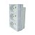 Kit 5 Conjunto 3 Tomadas Branca Monobloco 2P+T 10A 250V 4x2 - Imagem 3