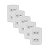 Kit 5 Conjunto 2 Tomadas Branca Monobloco 2P+T 20A 250V 4x2 - Imagem 1