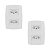 Kit 2 Conjunto 2 Tomadas Branca Monobloco 2P+T 20A 250V 4x2 - Imagem 1