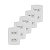 Kit 5 Conjunto 2 Tomadas Branca Monobloco 2P+T 10A 250V 4x2 - Imagem 1