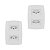 Kit 2 Conjunto 2 Tomadas Branca Monobloco 2P+T 10A 250V 4x2 - Imagem 1
