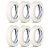Kit 6 Fita Crepe Uso Geral Pintura 18mmX50m Bege Tectape - Imagem 1