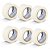 Kit 6 Fita Crepe Uso Geral Pintura 48mmX50m Bege Tectape - Imagem 1