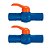 Kit 2 Registro Esfera C/ União Dentada Alavanca 3/4" PVC - Imagem 1