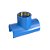 Kit 4 Tapa Furo Tee PVC/Latão Rosca 25mm x 3/4" Azul Estrela - Imagem 2