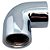 Joelho Cotovelo Curva 90º Metal Cromado Fêmea 1/2'' x 1/2'' - Imagem 2