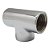 Adaptador Tee T Metal Cromado Rosca Fêmea 1/2''x1/2'' Garden - Imagem 1