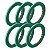 Kit 6 Fita Crepe Filete Automotiva Verde 06mm x 50m Adere - Imagem 1