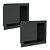 Kit 2 Nicho De Parede Embutir Banheiro 30x40cm Preto Estrela - Imagem 1