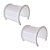 Kit 2 Luva Tapa Furo Rachadura Cano Esgoto PVC 50mm 2'' - Imagem 1
