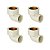 Kit 4 Joelho 90º Transição Aquatherm CPVC 22mm X 1/2'' Tigre - Imagem 1