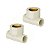 Kit 2 Tê Transição Fêmea 90º Aquatherm 22mm X 3/4'' Tigre - Imagem 1