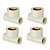 Kit 4 Tê Transição Fêmea 90º Aquatherm 22mm X 3/4'' Tigre - Imagem 1