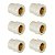Kit 6 Luva Transição Aquatherm CPVC 22mm X 1/2'' Tigre - Imagem 1