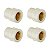 Kit 4 Luva Transição Aquatherm CPVC 22mm X 1/2'' Tigre - Imagem 1