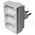 Adaptador Pino T Monobloco 3 Tomadas 2P+T 20A 250V Branco - Imagem 1