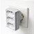 Adaptador Pino T Monobloco 3 Tomadas 2P+T 20A 250V Branco - Imagem 3
