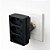 Adaptador Pino T Monobloco 3 Tomadas 2P+T 20A 220V Preto - Imagem 3