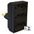 Adaptador Pino T Monobloco 3 Tomadas 2P+T 20A 220V Preto - Imagem 2