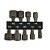 Kit 9 Soquetes Bits Canhão Parafusadeira 1/4" Sextavado Aço - Imagem 3