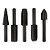 Kit Limas Rotativas Fresa P/ Aço 1/4" 5 Peças Aço Bestfer - Imagem 1