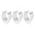 Kit 3 Abraçadeira Impacto P/ Cano Tubo 16mm 5/8'' Branca Estrela - Imagem 1