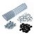 Kit 10 Haste Reta P/ Telha 5/16'' x 450mm C/ Porca  Arruelas - Imagem 1