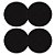 Kit 4 Protetor Ralo Anti Inseto Redondo 150mm Preto PVC - Imagem 1