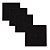 Kit 4 Protetor Ralo Anti Inseto Quadrado 150mm Preto PVC - Imagem 1