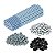 Kit 100 Haste Reta P/ Telha 1/4'' x 350mm C/ Porca e Arruela - Imagem 1