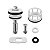 Kit Reparo Válvula Descarga Docol 1.1/2'' - Imagem 1