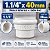 Conexão Luva Redução PVC Roscável 1.1/4'' x 40mm Branca - Imagem 4