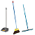 KIT Vassoura + Pá Alklin + Rodo 40 cm (Com cabo) - Imagem 1
