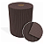 TAPETE TROPICAL MARROM CAFE 43cm - Imagem 1