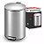 LIXEIRA PEDAL SLIM 5L INOX POWERMAID - Imagem 1