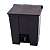 LIXEIRA PEDAL 30L PRETO - Imagem 1