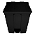 LIXEIRA PEDAL 50L PRETO - Imagem 1