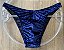 Sunga Bodybuilder Veludo Azul Marinho C/costura no glúteo - Padrão NPC - Imagem 1