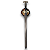 Espada Bard the Bowman Medieval Hobbit Sword Prateada Em Aço - Imagem 9