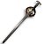 Espada Bard the Bowman Medieval Hobbit Sword Prateada Em Aço - Imagem 8