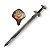 Espada Bard the Bowman Medieval Hobbit Sword Prateada Em Aço - Imagem 7
