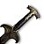 Espada Bard the Bowman Medieval Hobbit Sword Prateada Em Aço - Imagem 3