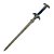 Espada Bard the Bowman Medieval Hobbit Sword Prateada - Imagem 2