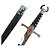 Adaga Medieval Templária Espada Decorativa Aço Inox c/bainha - Imagem 3