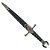 Adaga Medieval Templária Espada Decorativa Aço Inox c/bainha - Imagem 2