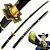 Espada Katana Yubashiri Roronoa Zoro One Piece em Aço - Imagem 1