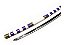 Espada Katana One Piece Luffy Nidai Kitetsu em Aço - Imagem 7