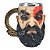 Caneca Decorativa 3d Kratos God Of War Resina Ragnarok - Imagem 1